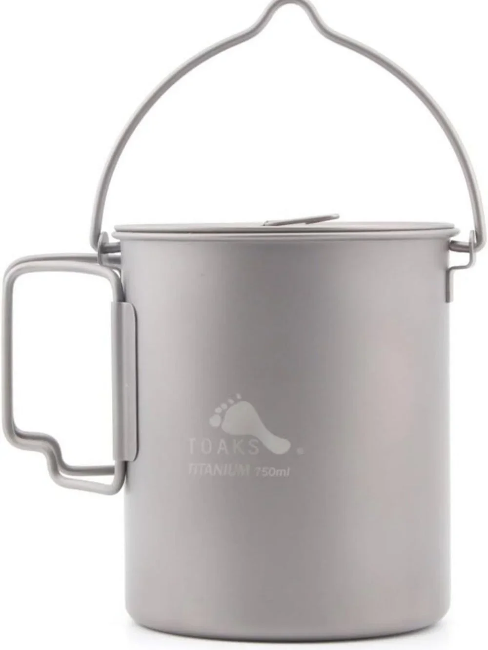 Ultralight Titanium 750ml Pot with Bail Handle for Camping & Backpacking